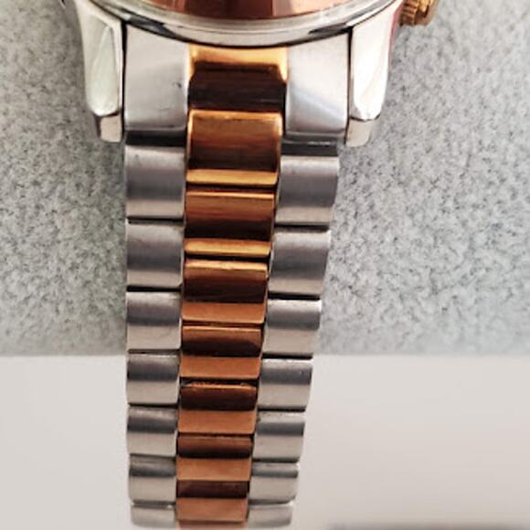 Michael Kors Women's MK5495 Runway Two Tone Chronograph Watch with Brown Dial - Picture 8 of 9